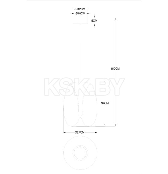 Светильник подвесной Divinare CAMPO 5874/09 SP-15 (5874/09 SP-15) 