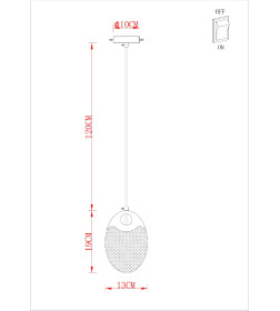 Светильник подвесной Arte Lamp VITORIA A2095SP-1GO