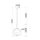 Светильник подвесной Arte Lamp CAPRICE A4182SP-1BR (A4182SP-1BR) 