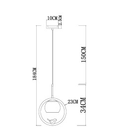 Светильник подвесной Arte Lamp CAPRICE A4182SP-1BR