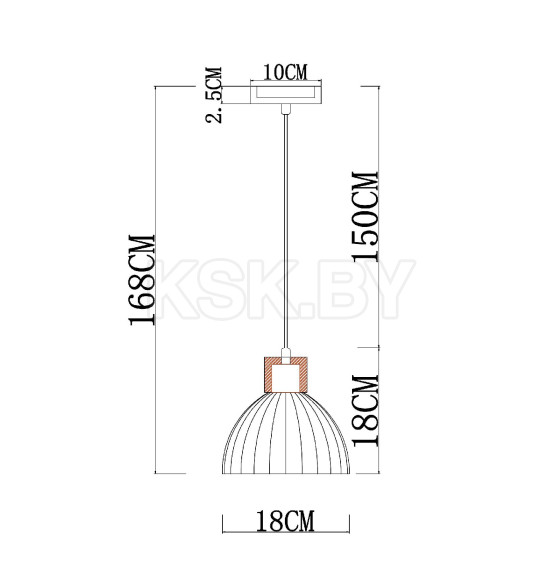 Светильник подвесной Arte Lamp CAPRICE A4184SP-1BR (A4184SP-1BR) 