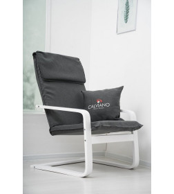 Кресло-качалка Calviano Soft 1 серое