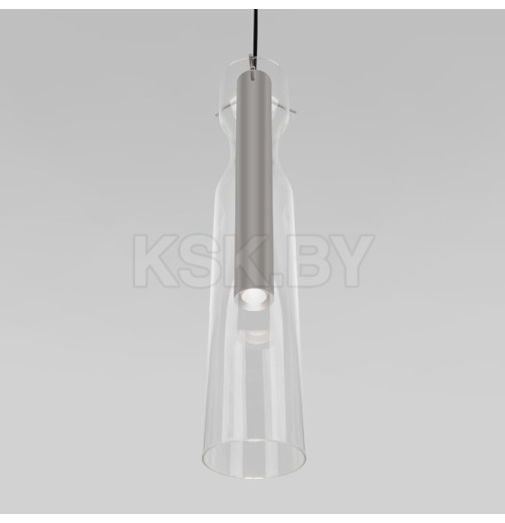 Подвесной светодиодный светильник со стеклянным плафоном 50253/1 LED графит Eurosvet (a063276) 
