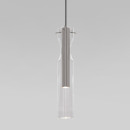 Подвесной светодиодный светильник со стеклянным плафоном 50253/1 LED графит Eurosvet (a063276) 