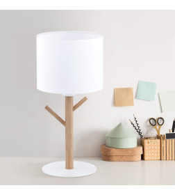 Настольный светильник с тканевым абажуром 5571 Albero White TK Lighting