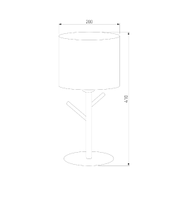 Настольный светильник с тканевым абажуром 5571 Albero White TK Lighting