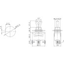 Тумблер 250V 15А (3c) ON-OFF-ON однополюсный (KN-103) REXANT 36-4112 (36-4112) 