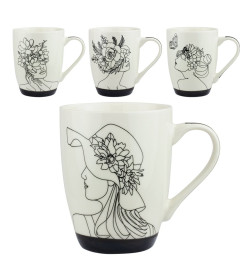 Кружка MUG-407, 360мл цвет МИКС 