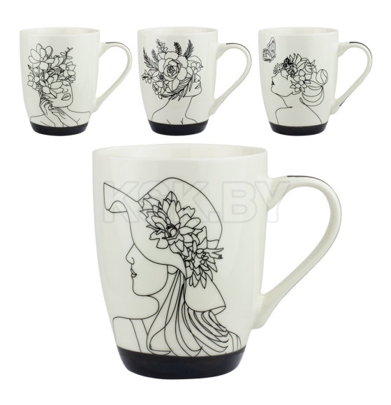 Кружка MUG-407, 360мл цвет МИКС  (MUG-407) 