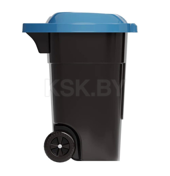 Бак для мусора 65л (на колесах)(черно-синий) М4664 (М4664) 