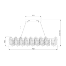 Подвесная светодиодная люстра 90376/1 Bogate's (a065731) 