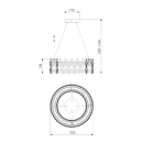 Подвесная светодиодная люстра с хрусталем 90371/1 Strotskis Bogate's (a065695) 