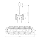 Подвесная люстра с фактурным стеклом 370 Bogate's (a065316) 
