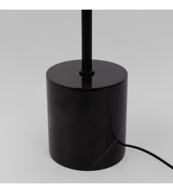 Напольный светильник с мраморным основанием 01158/2 черный Eurosvet