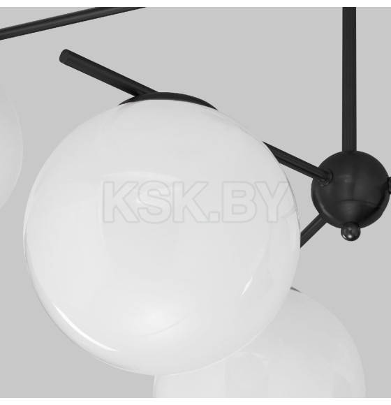 Потолочный светильник со стеклянными плафонами 60147/6 черный Eurosvet (a063852) 