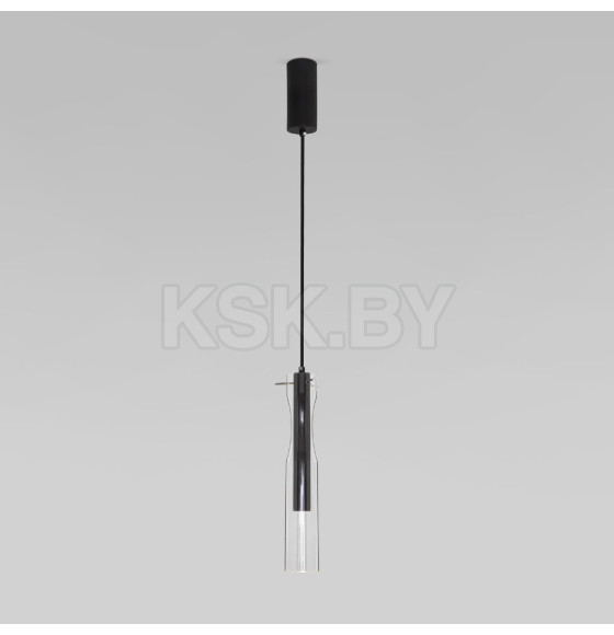 Подвесной светодиодный светильник со стеклянным плафоном 50254/1 LED черный Eurosvet (a063280) 