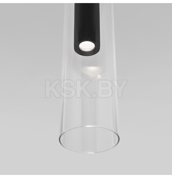 Подвесной светодиодный светильник со стеклянным плафоном 50253/1 LED черный Eurosvet (a063277) 