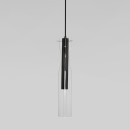 Подвесной светодиодный светильник со стеклянным плафоном 50253/1 LED черный Eurosvet (a063277) 