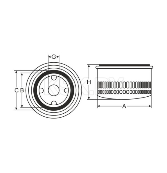 Фильтр масляный SCT SM 127 (SM 127) 