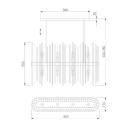 Подвесная люстра со стеклянным рассеивателем 486/8 Bogate's (a065770) 