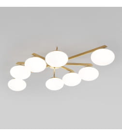 Потолочный светильник со стеклянными плафонами 70220/8 латунь Eurosvet