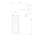 Настенный светильник с хрусталем 60163/1 латунь Eurosvet (a065760) 