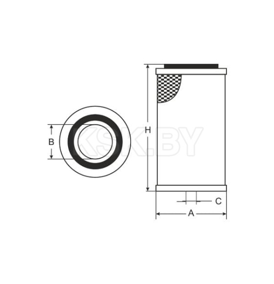 Фильтр воздушный SCT SB 014 (SB 014) 