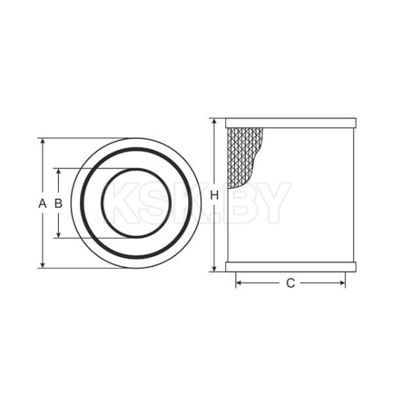 Фильтр воздушный SCT SB 3280 (SB 3280) 