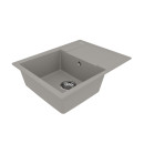 Мойка кухонная из кварцгранита грей Lemark IMANDRA 640 (9910021) 