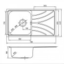 Мойка нержавеющая сталь, шелк, 780*440 IDDIS ARR78SDi77 (ARR78SDi77) 