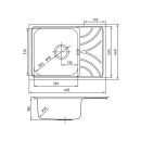 Мойка нержавеющая сталь, шелк, 605*440 IDDIS ARR60SDi77 (ARR60SDi77) 