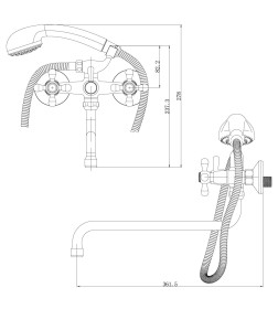 Смеситель для ванны Lemark "Promotion" LM6041C