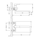 Смеситель для ванны Lemark AURA  LM0651CH (LM0651CH) 