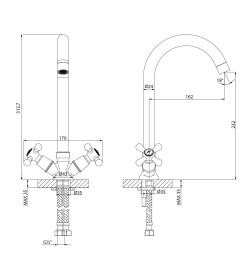 Смеситель для кухни Lemark "Promotion" LM6045C