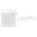 Акриловый душевой поддон IVA TAS100 100x100см (TAS100) 