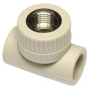 Тройник комбинированный ПП с внутр. резьбой 25х3/4"х25 Wavin (STKI02525X) 