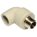 Отвод комбинированный ПП с наруж. резьбой 20х1/2" Wavin (SKOE02020X) 