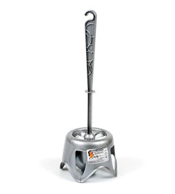 Ёрш для унитаза пластиковый Spin&Clean Disco цвет серебро SV3857