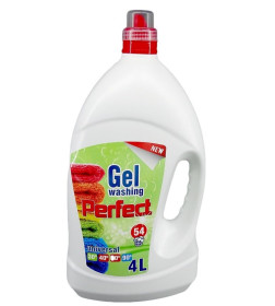 Средство для стирки жидкое Гель "PERFECT", Perfect washing gel universal 4л