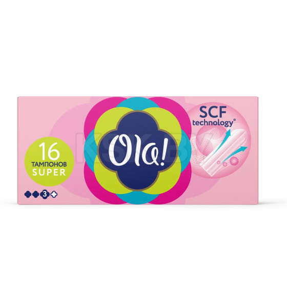 Тампоны женские гигиенические OLA! Tampons Super Шелковистая поверхность 16шт (2261) 