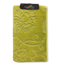 Коврик для ванной комнаты текстильный. BANYOLIN CLASSIC салатовый, 60х100 см