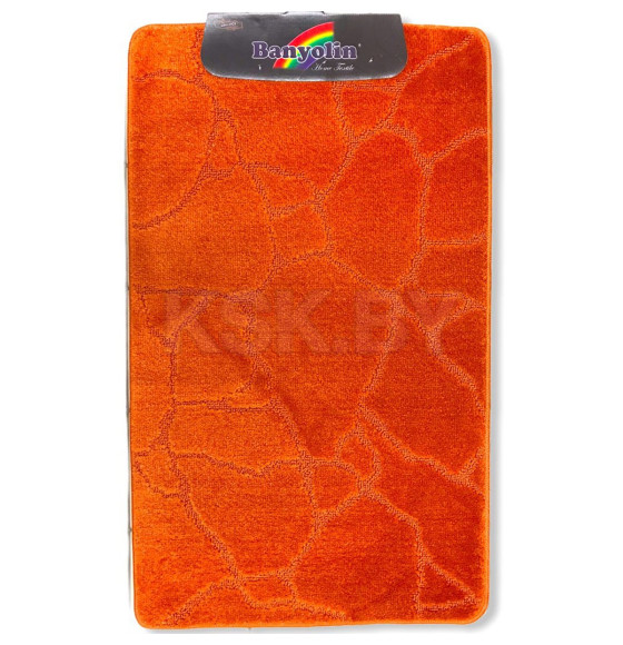 Коврик для ванной комнаты текстильный. BANYOLIN CLASSIC терракотовый, 60х100 см