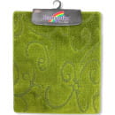 Коврик для ванной комнаты текстильный. BANYOLIN MEDIUM темно-зеленый, 50х80 см