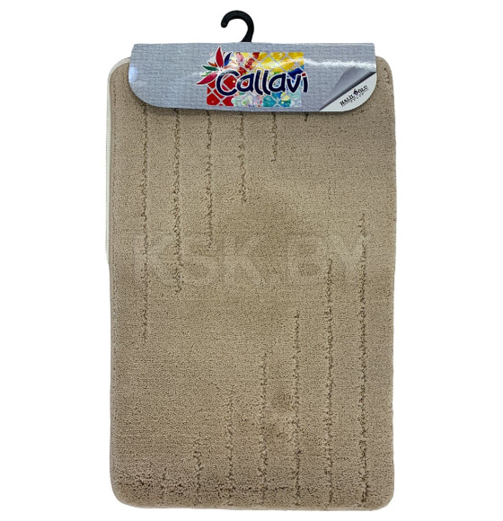 Коврик для ванной комнаты текстильный.CALLAVI HIGHMONO 50х80 см, капучино 62313