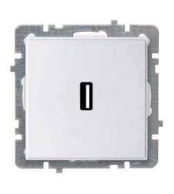 Розетка USB белая Nilson Touran 24110480