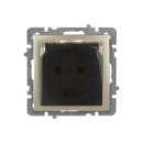 Розетка с/з и крышкой золото Nilson Touran 24150418 (24150418) 