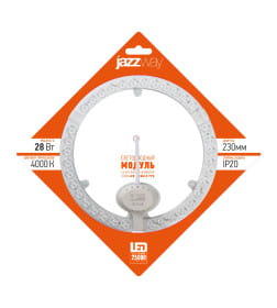 Модуль светодиодный 28Вт, 4000К, 2520Лм, D-230мм Jazzway