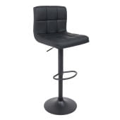 Стул барный LOGOS, черный/черный