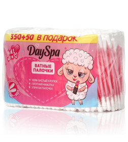 Ватные палочки Day Spa (пакет) 400шт