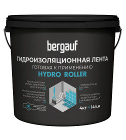 Жидкая, готовая к применению гидроизоляционная лента ,"Bergauf Hydro roller", 4 кг.